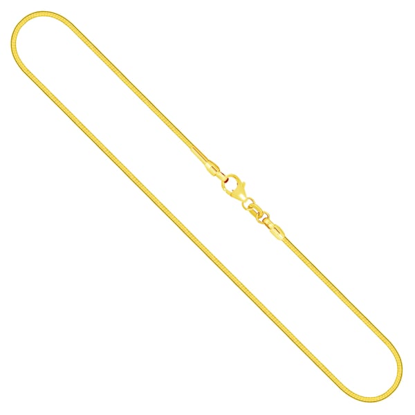 Goldkette als Tondakette in Gelbgold 333 / 8K, 45 cm lang, 1,5 mm breit, Gewicht ca. 8.5 g.