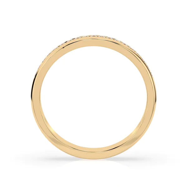 0,15 Karat Diamant Verlobungsring mit 19 Diamanten, Gelbgold 585 / 14K