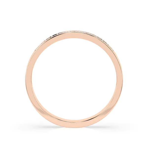 0,11 Karat Diamant Verlobungsring mit 13 Diamanten, Rotgold 585 / 14K