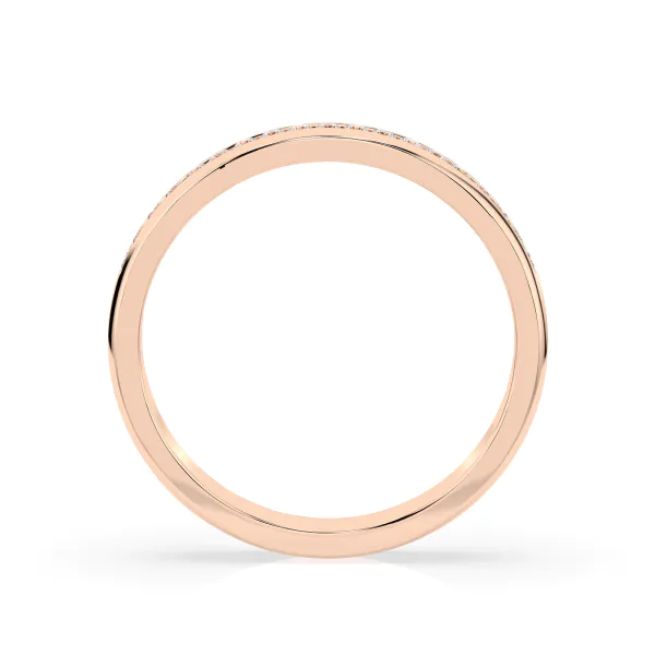 0,15 Karat Diamant Verlobungsring mit 19 Diamanten, Rotgold 585 / 14K