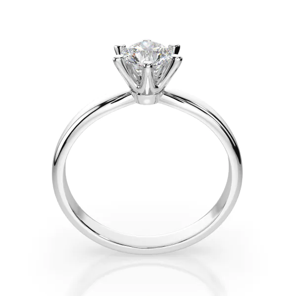 0,5 Karat Diamant Verlobungsring mit 1 Diamanten, Weißgold 585 / 14K