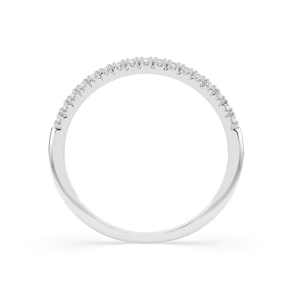 0,14 Karat Diamant Memoire Ring mit 17 Diamanten, Weißgold 585 / 14K