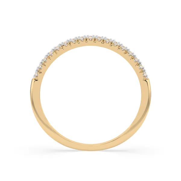 0,14 Karat Diamant Memoire Ring mit 17 Diamanten, Gelbgold 585 / 14K