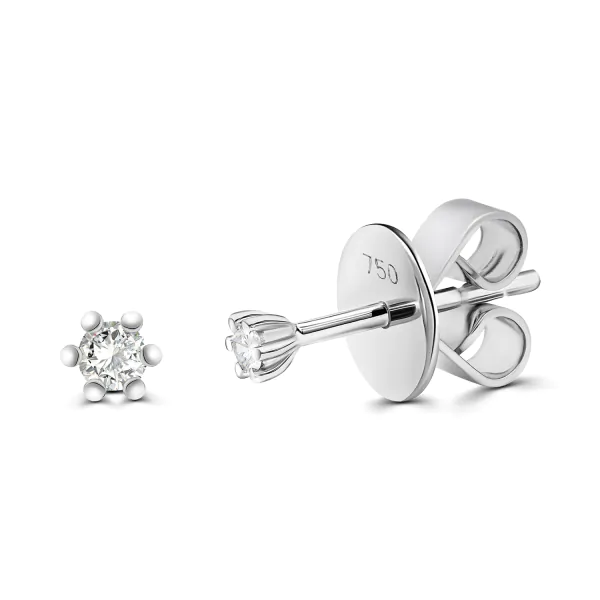 0,05 Karat Diamant Ohrstecker Weißgold