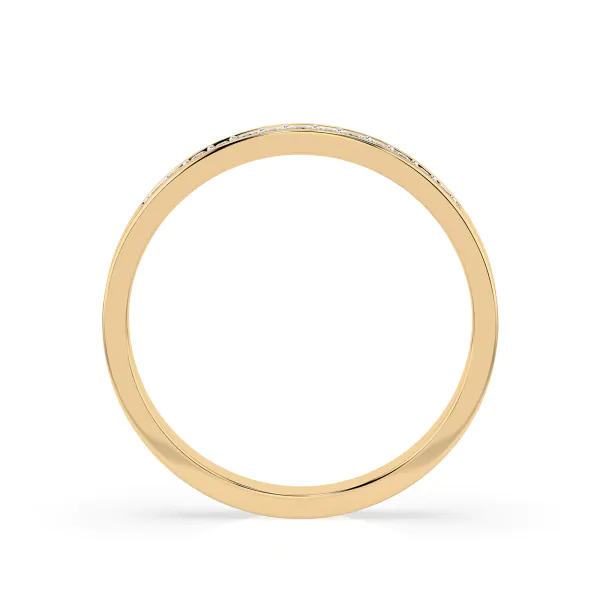 0,11 Karat Diamant Verlobungsring mit 13 Diamanten, Gelbgold 585 / 14K