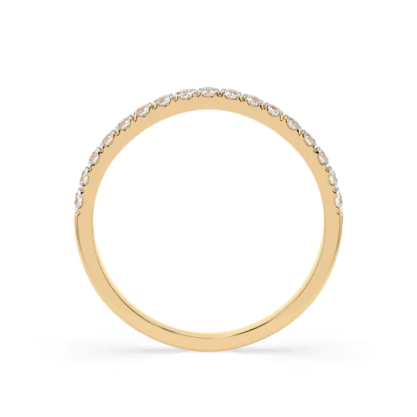 0,26 Karat Diamant Verlobungsring mit 17 Diamanten, Gelbgold 585 / 14K