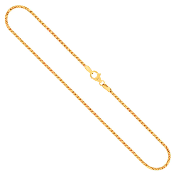 Goldkette als Bingokette in Gelbgold 585 / 14K, 70 cm lang, 1,8 mm breit, Gewicht ca. 13.6 g.