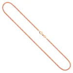 Goldkette als Ankerkette rund in Rotgold 333 / 8K, 50 cm lang, 2,4 mm breit, Gewicht ca. 6.9 g.