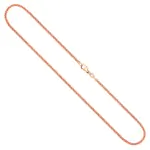 Goldkette als Ankerkette rund in Rotgold 333 / 8K, 90 cm lang, 2,4 mm breit, Gewicht ca. 12.4 g.