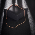 Ankerkette diamantiert Rotgold