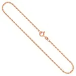 Ankerkette diamantiert Rotgold