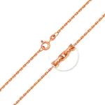 Ankerkette diamantiert Rotgold
