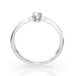 0,20 Karat Diamant Verlobungsring mit 1 Diamanten, Weißgold 585 / 14K