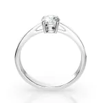 0,40 Karat Diamant Verlobungsring mit 1 Diamanten, Weißgold 585 / 14K