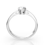 0,5 Karat Diamant Verlobungsring mit 1 Diamanten, Weißgold 585 / 14K, Gewicht ca. 1.95 g.