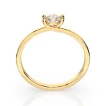 0,15 Karat Diamant Verlobungsring mit 1 Diamanten, Gelbgold 585 / 14K