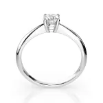 0,20 Karat Diamant Verlobungsring mit 1 Diamanten, Weißgold 585 / 14K