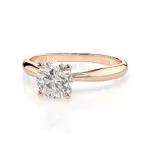 0,40 Karat Diamant Verlobungsring mit 1 Diamanten, Rotgold 585 / 14K