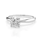 0,40 Karat Diamant Verlobungsring mit 1 Diamanten, Weißgold 585 / 14K