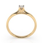 0,06 Karat Diamant Verlobungsring mit 1 Diamanten, Gelbgold 585 / 14K, Weite 63 mm, Gewicht ca. 1.5 g.