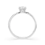 0,30 Karat Diamant Verlobungsring mit 1 Diamanten, Weißgold 585 / 14K