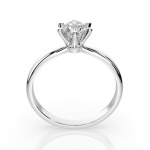 0,40 Karat Diamant Verlobungsring mit 1 Diamanten, Weißgold 585 / 14K, Gewicht ca. 2.1 g.