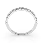 0,34 Karat Diamant Memoire ring mit 17 Diamanten, Weißgold 585 / 14K