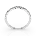 0,34 Karat Diamant Verlobungsring mit 17 Diamanten, Weißgold 585 / 14K, Weite 56 mm, Gewicht ca. 1.4 g.