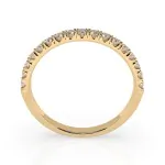 0,34 Karat Diamant Verlobungsring mit 17 Diamanten, Gelbgold 585 / 14K