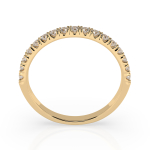0,34 Karat Diamant Verlobungsring mit 17 Diamanten, Gelbgold 585 / 14K, Weite 52 mm, Gewicht ca. 1.4 g.