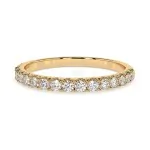 0,34 Karat Diamant Verlobungsring mit 17 Diamanten, Gelbgold 585 / 14K