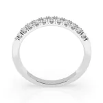 0,22 Karat Diamant Verlobungsring mit 11 Diamanten, Weißgold 585 / 14K