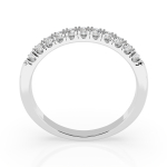 0,22 Karat Diamant Verlobungsring mit 11 Diamanten, Weißgold 585 / 14K, Weite 56 mm, Gewicht ca. 2.0 g.