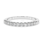 0,22 Karat Diamant Verlobungsring mit 11 Diamanten, Weißgold 585 / 14K, Weite 56 mm, Gewicht ca. 2.0 g.