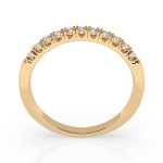 0,22 Karat Diamant Verlobungsring mit 11 Diamanten, Gelbgold 585 / 14K, Gewicht ca. 2.0 g.