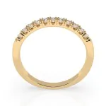 0,22 Karat Diamant Verlobungsring mit 11 Diamanten, Gelbgold 585 / 14K