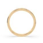 0,15 Karat Diamant Verlobungsring mit 19 Diamanten, Gelbgold 585 / 14K, Weite 55 mm, Gewicht ca. 2.8 g.
