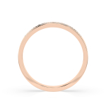 0,11 Karat Diamant Verlobungsring mit 13 Diamanten, Rotgold 585 / 14K, Weite 64 mm, Gewicht ca. 1.9 g.