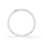 0,11 Karat Diamant Verlobungsring mit 13 Diamanten, Weißgold 585 / 14K, Weite 59 mm, Gewicht ca. 1.9 g.