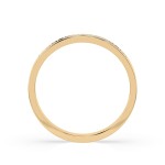 0,11 Karat Diamant Verlobungsring mit 13 Diamanten, Gelbgold 585 / 14K, Weite 68 mm, Gewicht ca. 1.9 g.