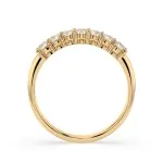 0,42 Karat Diamant Verlobungsring mit 7 Diamanten, Gelbgold 585 / 14K