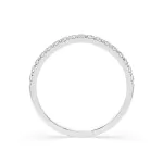 0,26 Karat Diamant Memoire ring mit 17 Diamanten, Weißgold 585 / 14K