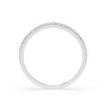 0,26 Karat Diamant Verlobungsring mit 17 Diamanten, Weißgold 585 / 14K, Weite 52 mm, Gewicht ca. 1.1 g.