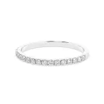 0,26 Karat Diamant Memoire ring mit 17 Diamanten, Weißgold 585 / 14K