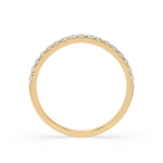 0,26 Karat Diamant Verlobungsring mit 17 Diamanten, Gelbgold 585 / 14K, Weite 52 mm, Gewicht ca. 1.1 g.