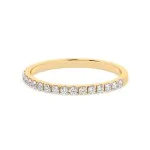 0,26 Karat Diamant Verlobungsring mit 17 Diamanten, Gelbgold 585 / 14K