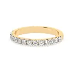 0,42 Karat Diamant Verlobungsring mit 14 Diamanten, Gelbgold 585 / 14K