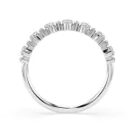 0,5 Karat Diamant Verlobungsring mit 15 Diamanten, Weißgold 585 / 14K