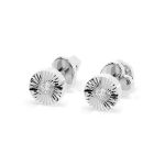 0,04 Karat Diamantohrstecker mit 2 echten Diamanten, Weißgold 585 / 14K