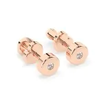 0,04 Karat Diamant Ohrstecker, Rotgold 585 / 14K